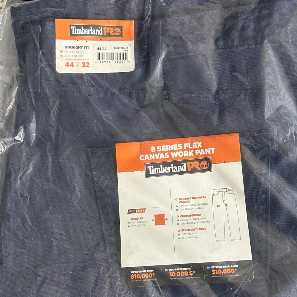 NWT Timberland PRO Mens Ironhide Flex 5 Pocket Work Pants 44 x 32 Blue